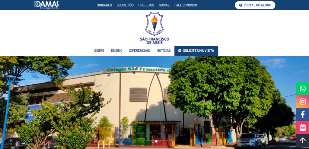 Lançamento do site do Colégio São Francisco de Assis